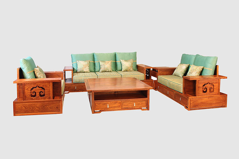 甘孜中式实木沙发简直太美了